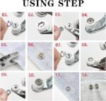 Metal Snaps Buttons with Fastener Plier - Image 7