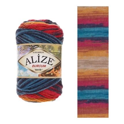 Alize Burcum Batik Yarn Ball 4340 - Premium Turkish Yarn