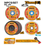 30pcs cutter set Ingco MCD07630 QuickCart99
