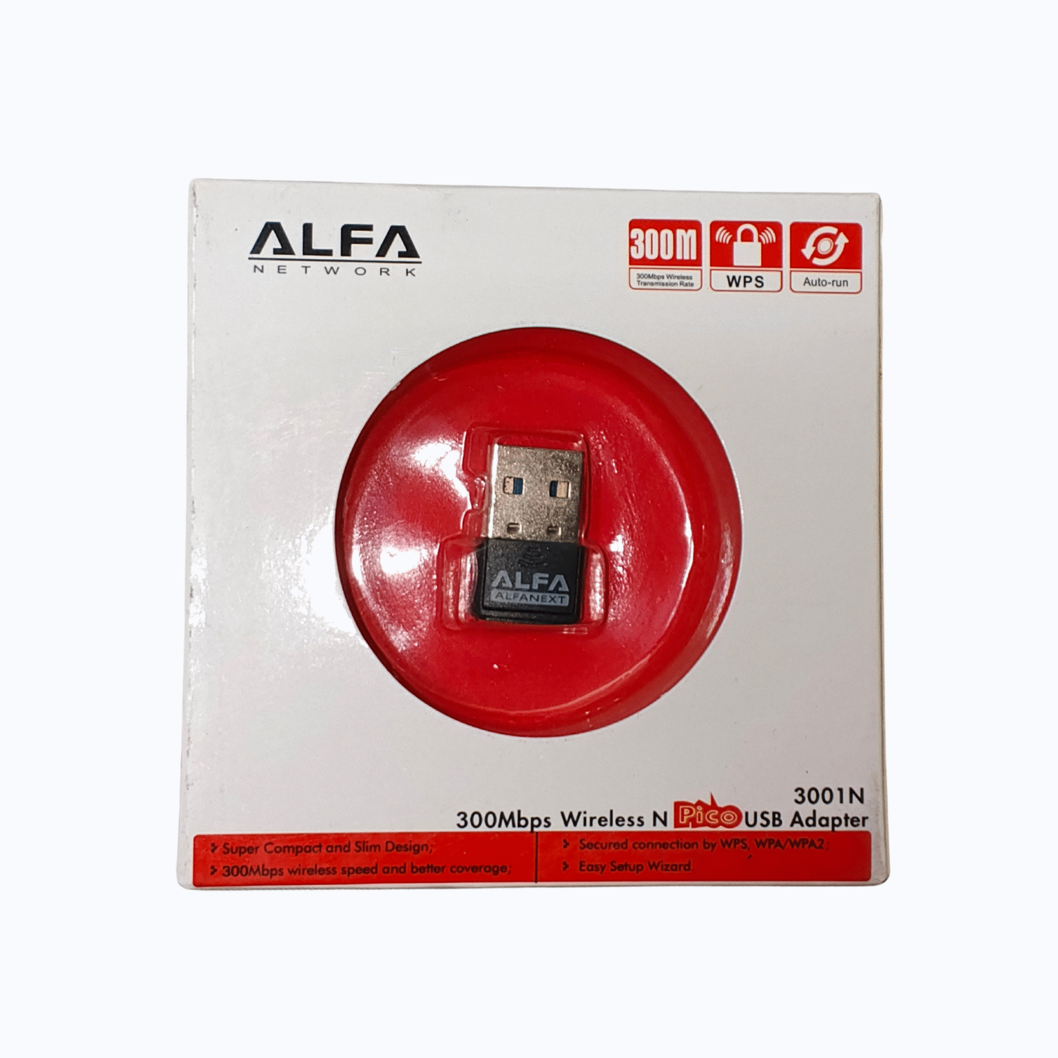 ALFA Network 300Mbps Wireless N Pico USB WiFi Adapter – Model 3001N - Image 1