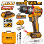 CIDLI20668 ingco cordless drill 66nm @ QuickCart99