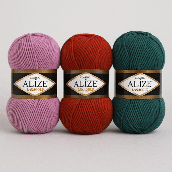 Alize Lanagold 49% wool and 51% acrylic