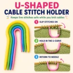 Knitting and Crochet Needle Set with Stitch Holders