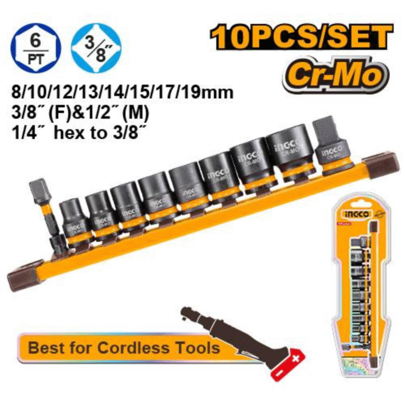 INGCO @ QuickCart99 10pcs impact socket set