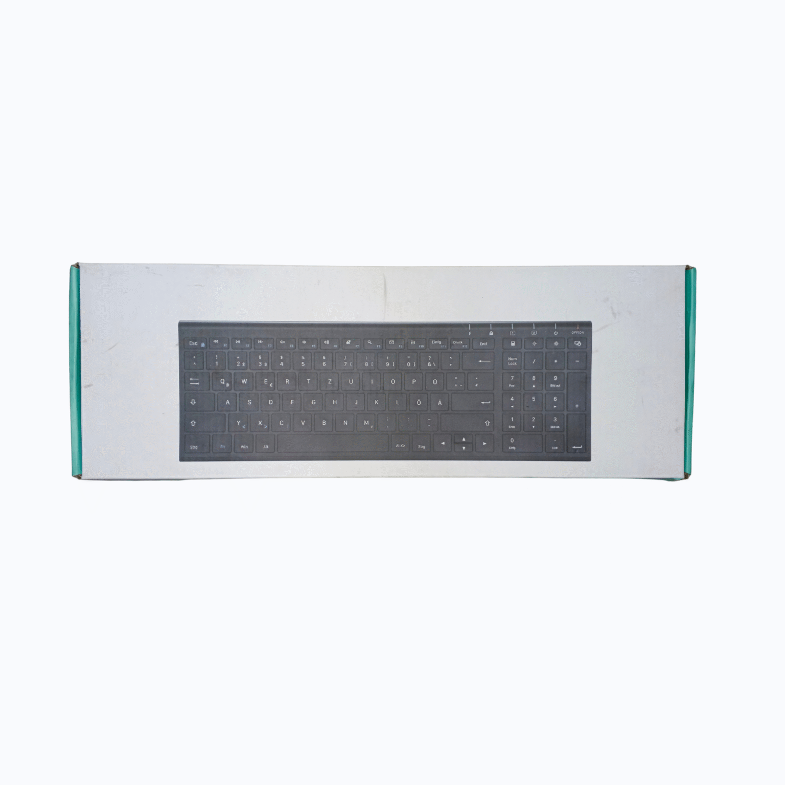 Jelly Comb Slim Wireless Keyboard – Ultra-Quiet, Compact Design with Numeric Keypad (2.4GHz) - Image 2