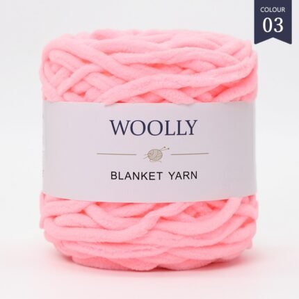 Baby pink Woolly Blanket Yarn Yarn