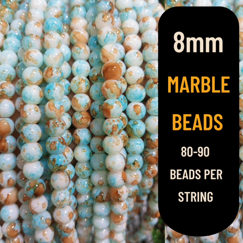 Blue Snake Marble Beads QuickCart99
