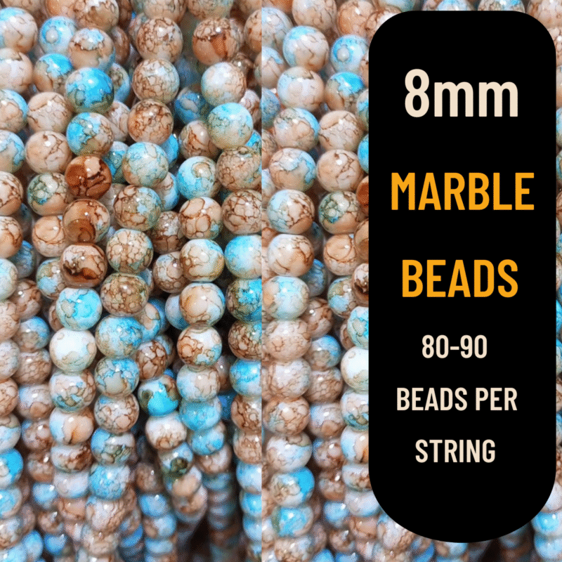 Natural Sky-blue Marble Beads QuickCart99
