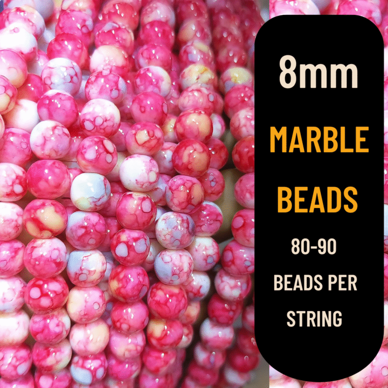 Pink Marble Beads QuickCart99