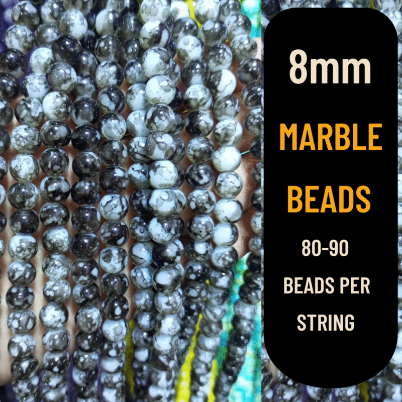 Snowflake Marble Beads QuickCart99
