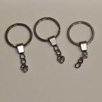 Keyring with Chain 30mm | Pack of 12 High Quality Rings - Image 2