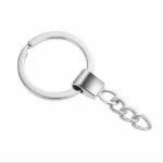 Keyring with Chain 30mm | Pack of 12 High Quality Rings