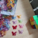 Multi Acrylic Butterfly Charms 30pcs - Image 4