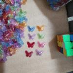 Multi Acrylic Butterfly Charms 30pcs - Image 7