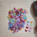 Multi Acrylic Butterfly Charms 30pcs - Image 9