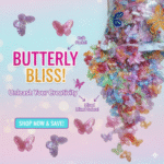 Multi Acrylic Butterfly Charms 30pcs