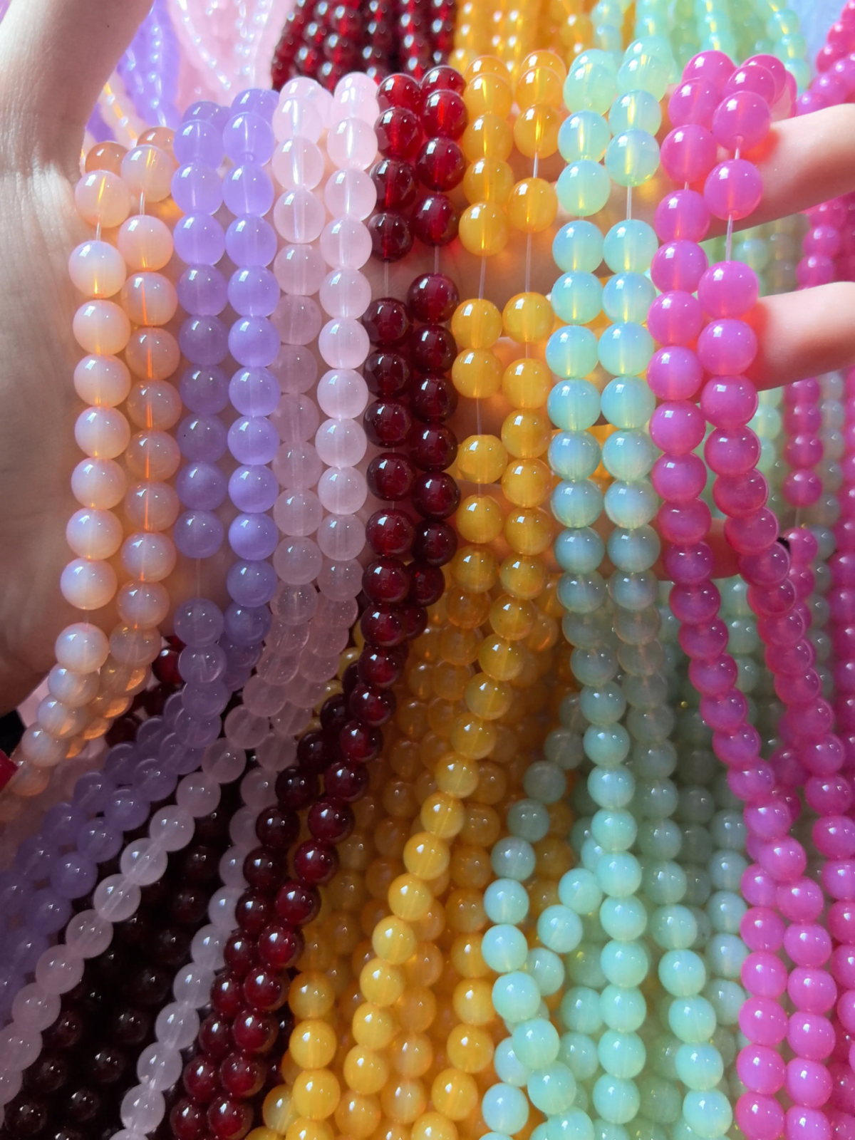 Marble beads plane color