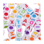 Alphabets square beads