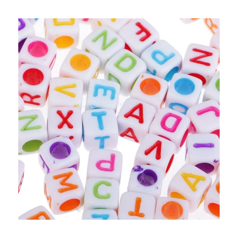 Alphabets square beads