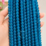 Glossy Marble Beads for jewellery making in multiple colours