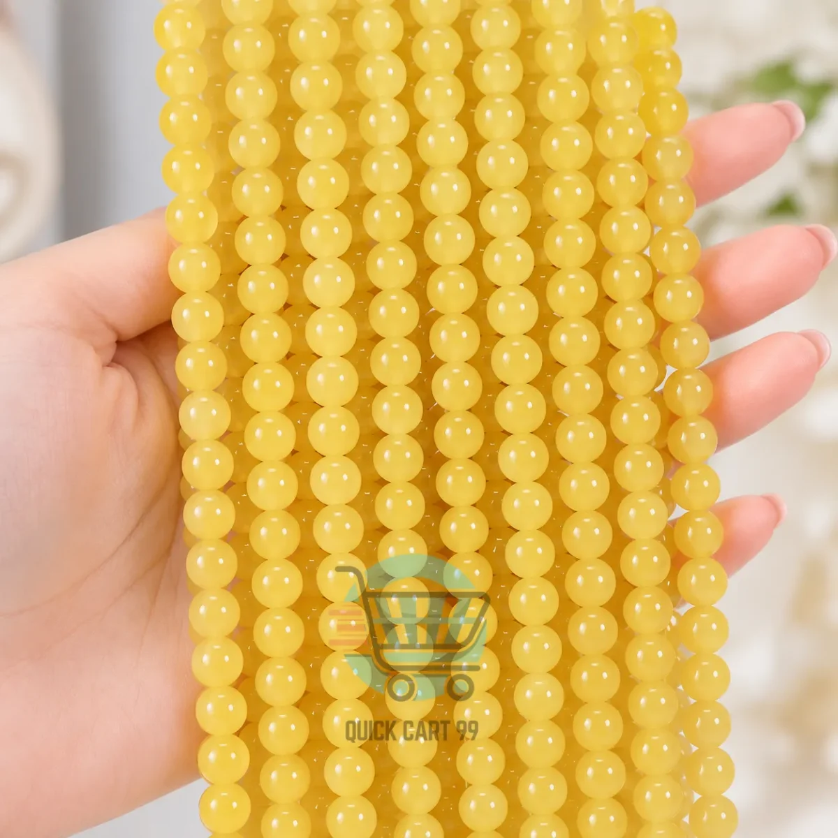 Glossy Marble Beads for jewellery making in multiple colours