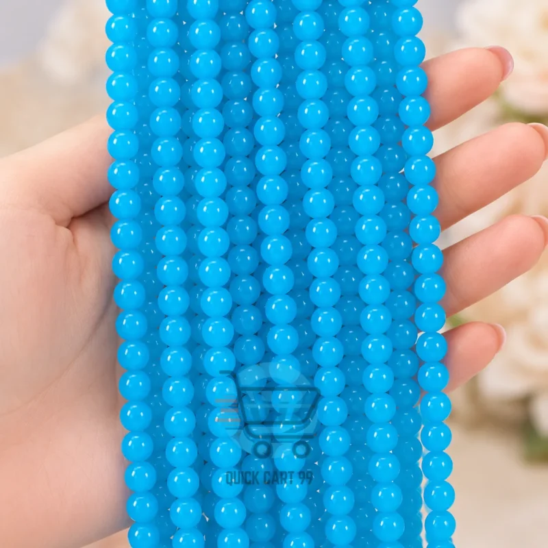Glossy Marble Beads for jewellery making in multiple colours