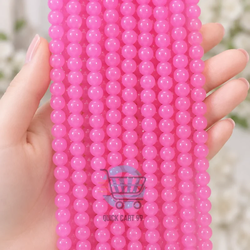 Glossy Marble Beads for jewellery making in multiple colours