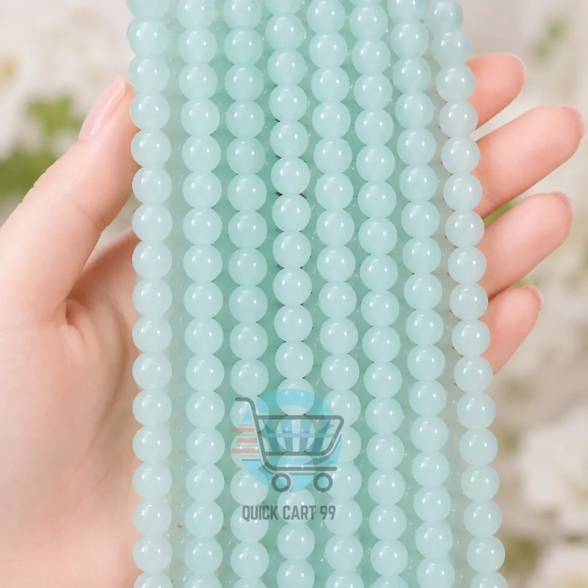 Glossy Marble Beads for jewellery making in multiple colours