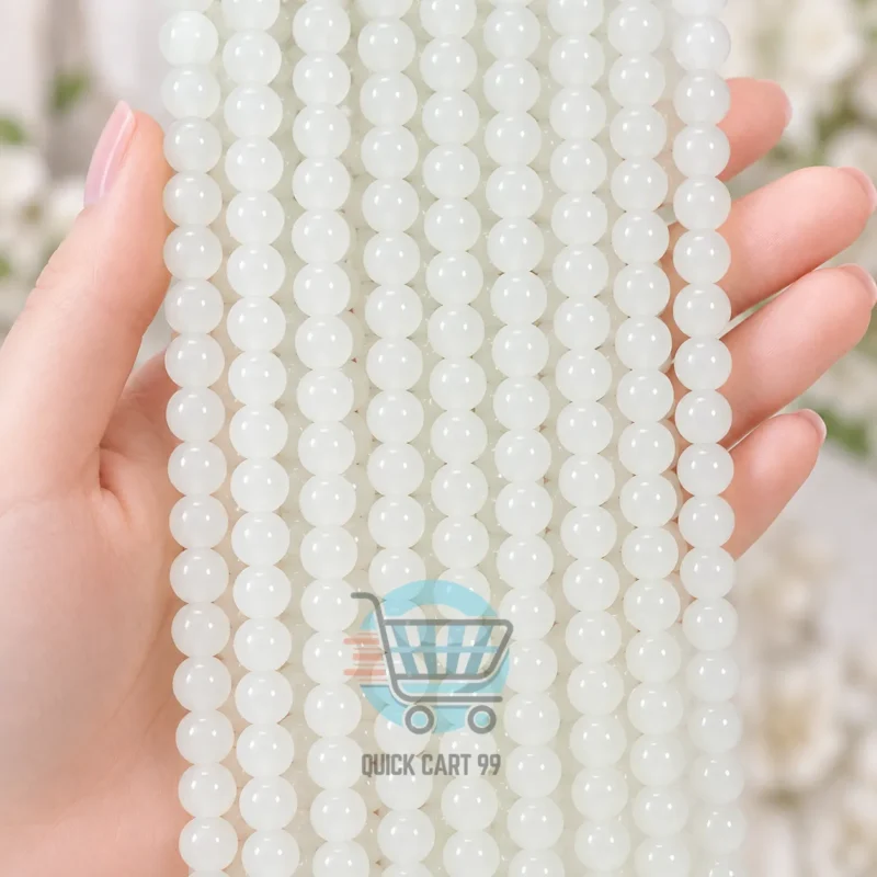 Glossy Marble Beads for jewellery making in multiple colours