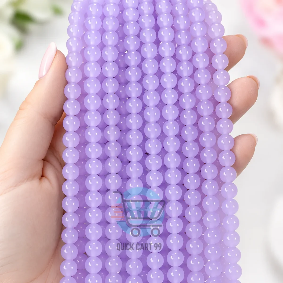 Glossy Marble Beads for jewellery making in multiple colours