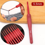 Maroon Crochet hooks