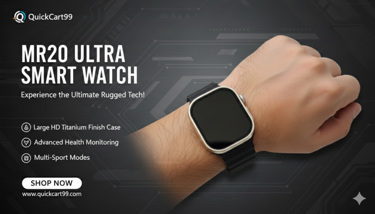 Crown MR20 Ultra 2 Smart Watch - 7 Straps & Bluetooth Call - Image 5