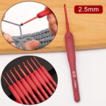Maroon Crochet hooks