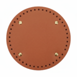 RUST-Leather Bag Base Round