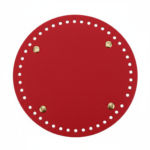 RED-Leather Bag Base Round