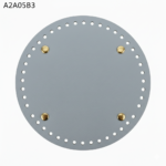 GREY-Leather Bag Base Round
