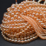 Golden Transparent beads (3)