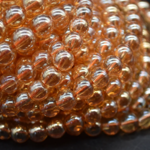 Golden Transparent beads (3)