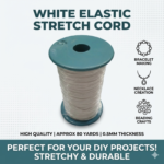 White Elastic Stretch String Cord Thread