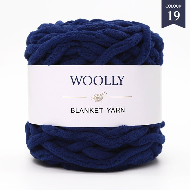 Woolly Blanket Dark Blue