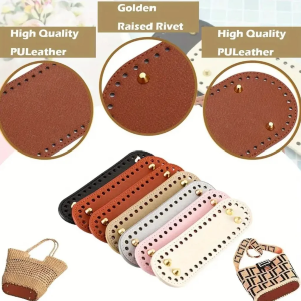 Leather Bag Base Oval