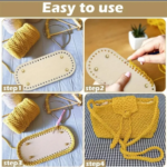 -Leather Bag Base Round