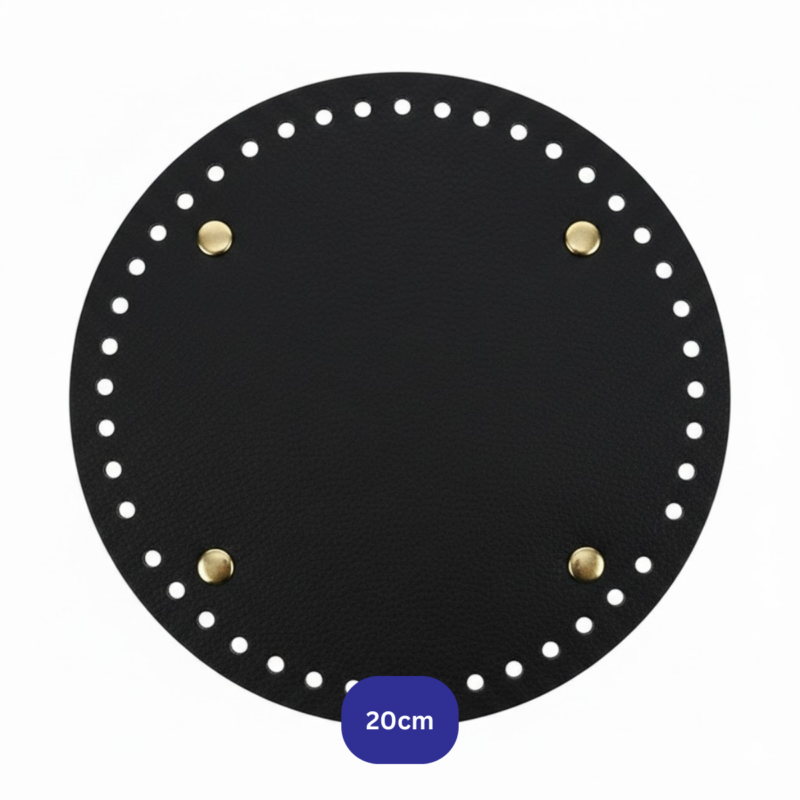 -Leather Bag Base Round