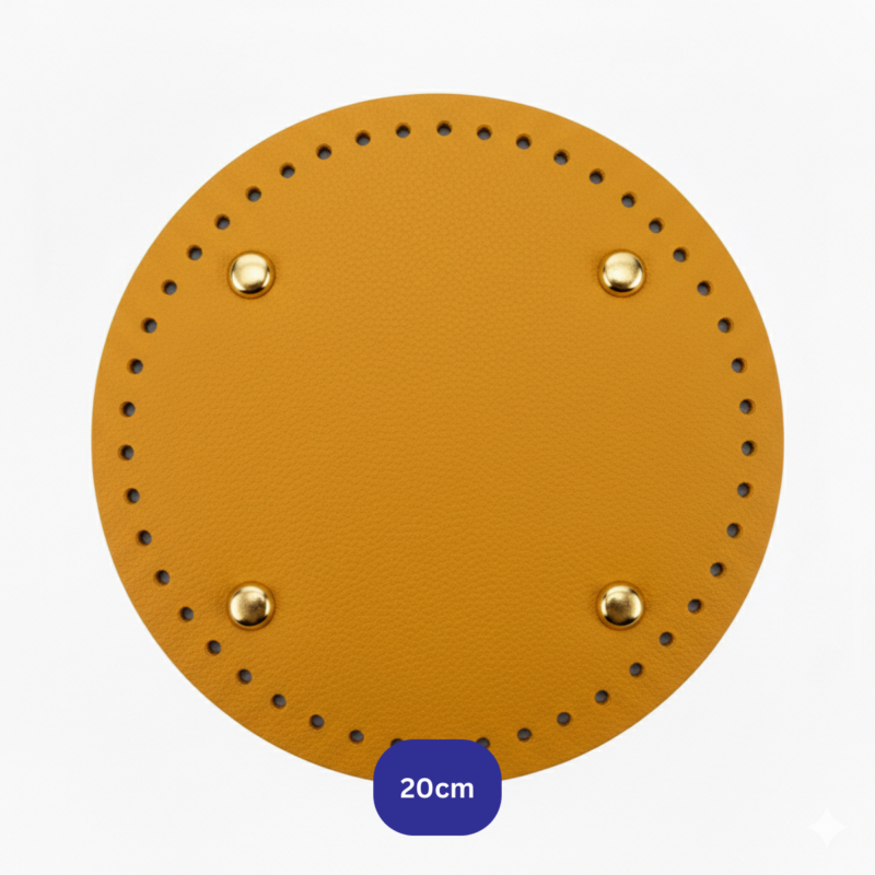 -Leather Bag Base Round