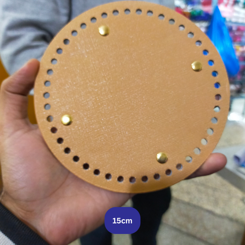 -Leather Bag Base Round