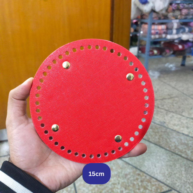 -Leather Bag Base Round