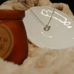 Crystal Angel Wing Necklace Sterling Silver