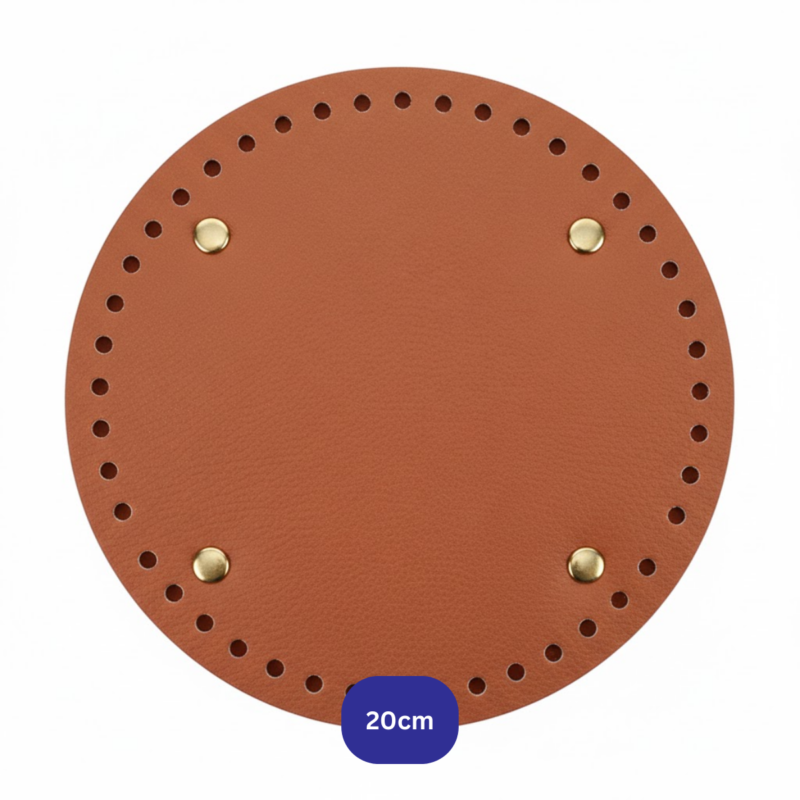 -Leather Bag Base Round