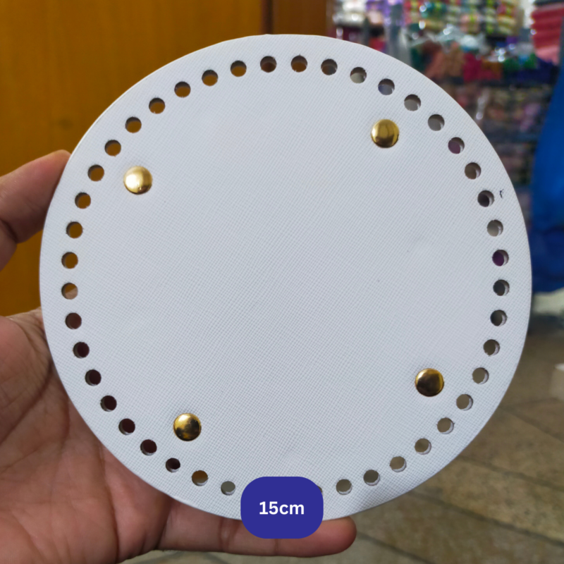 -Leather Bag Base Round