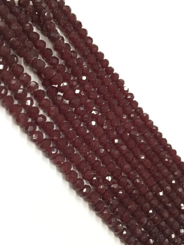 4mm Crystal Beads dark Maron